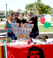 Members of the MEChA club during Club Information Day