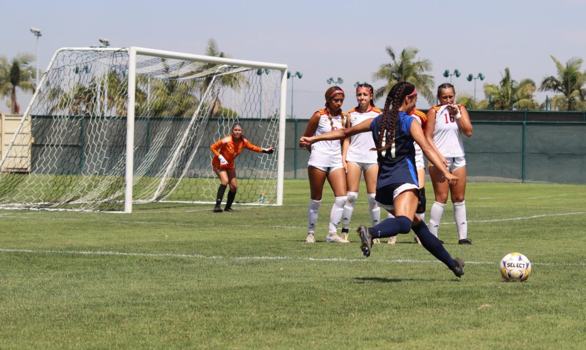 #11 Jenna Santos whips in a free kick Sep.6 