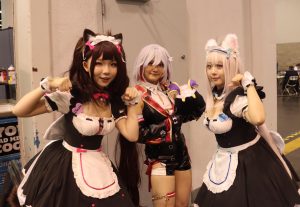 Anime Cosplayers posing while getting in character of their favorite anime characters at Anime Impulse on Aug. 31st and Sept. 1st.