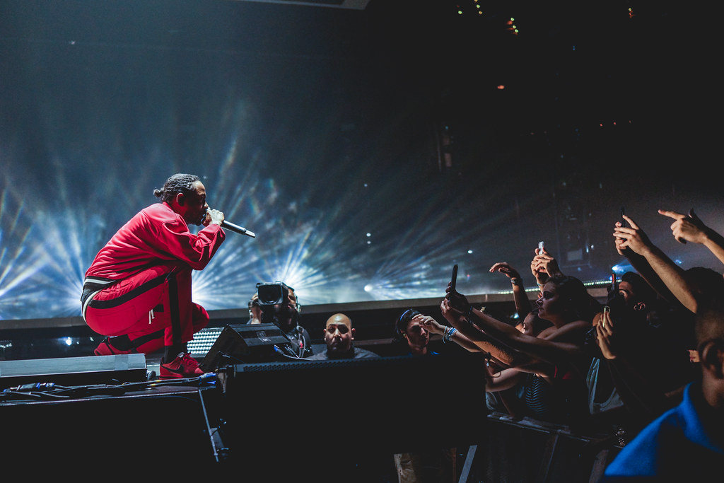 Kendrick Lamar preforming Photo credit: Kenny Sun