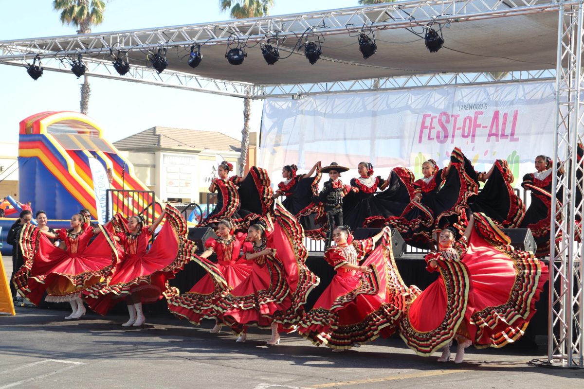 Traditional Mexican folklorico dance being performed at the Fest-of-All Oct.12