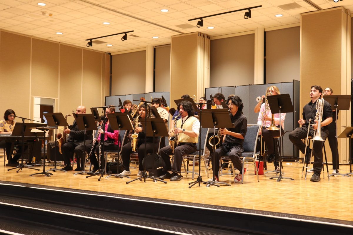 Cerritos College Jazz Band performs arrangement. 