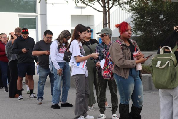 Cerritos residents lined up outside the Cerritos College Conference Center on Nov. 5 to vote for the 2024 elections.