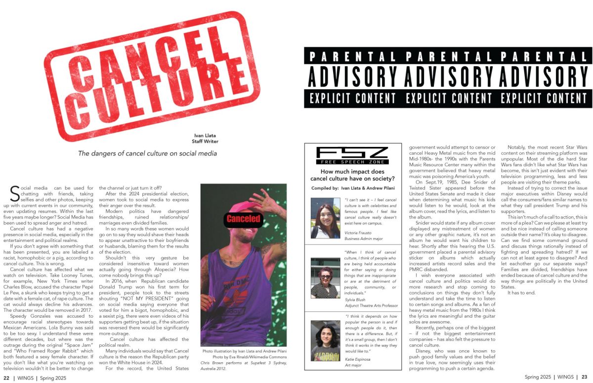 Wings Magazine Spring 2025 - Cancel Culture